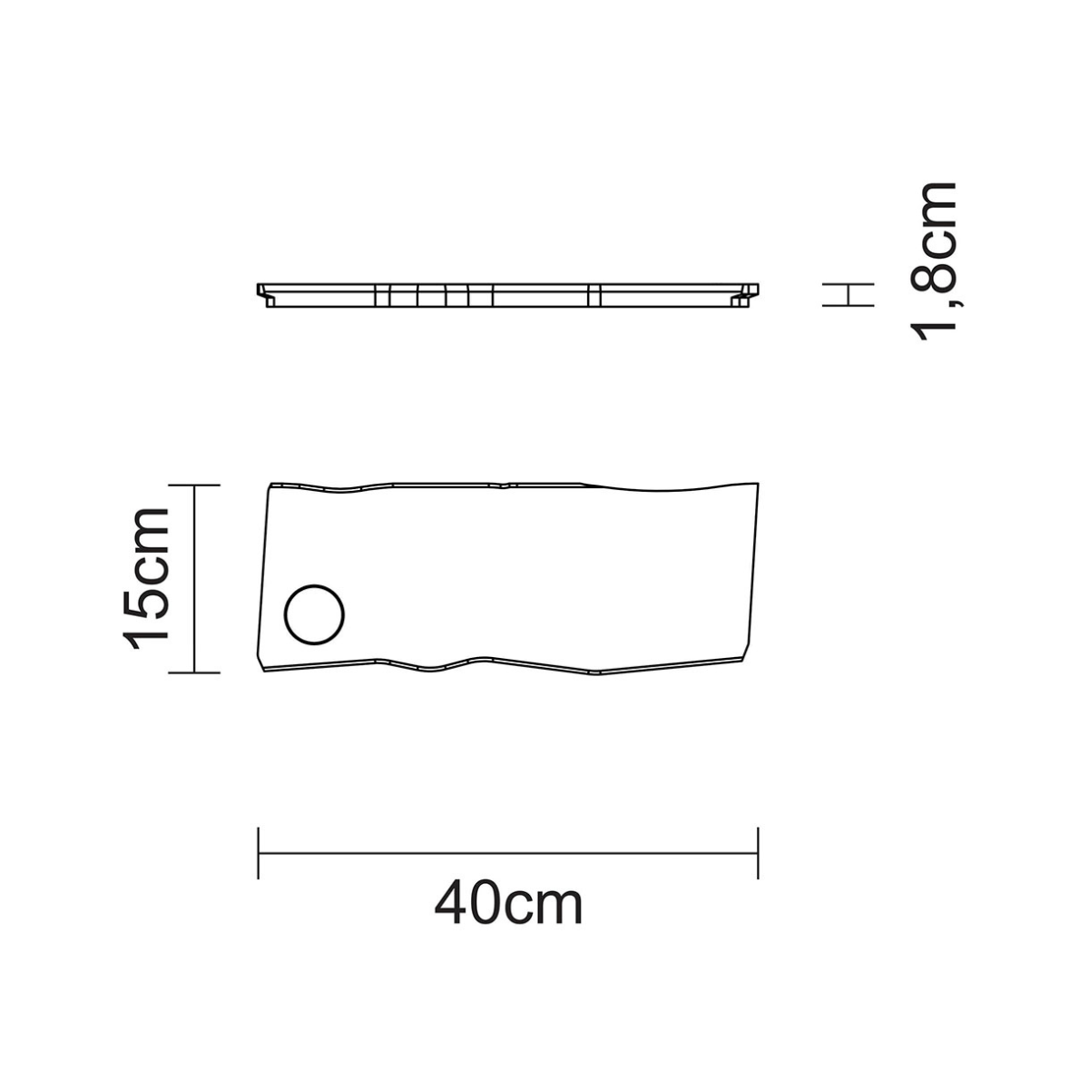 Tramontina Antibacterial Savia Cherry Wood Serving Board