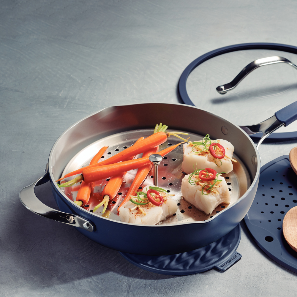 Tramontina All-In-One Plus 30cm 7 Pcs Wok Pan Set, Ceramic/Induction/Aluminium