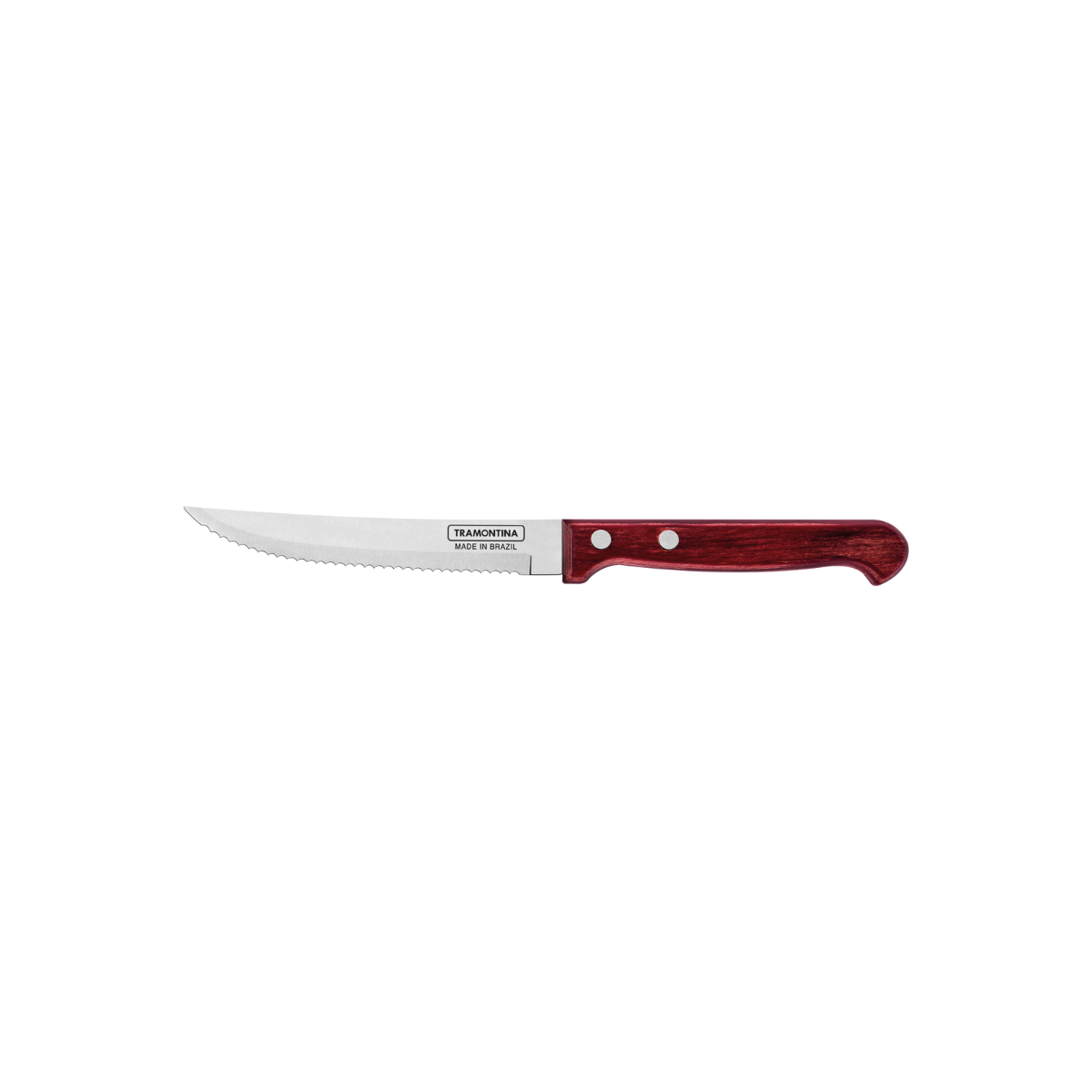Tramontina Polywood 5" Steak Knife, Stainless Steel/ Polywood/ Steak/ Fruit