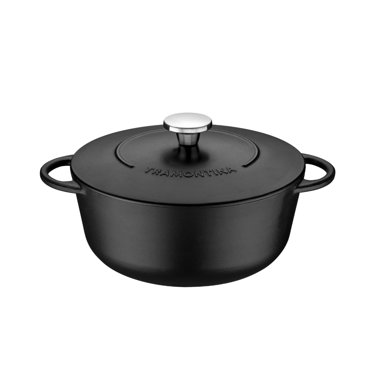Tramontina Trento 28cm Iron Casserole With Lid, Enameled Cast Iron, Induction
