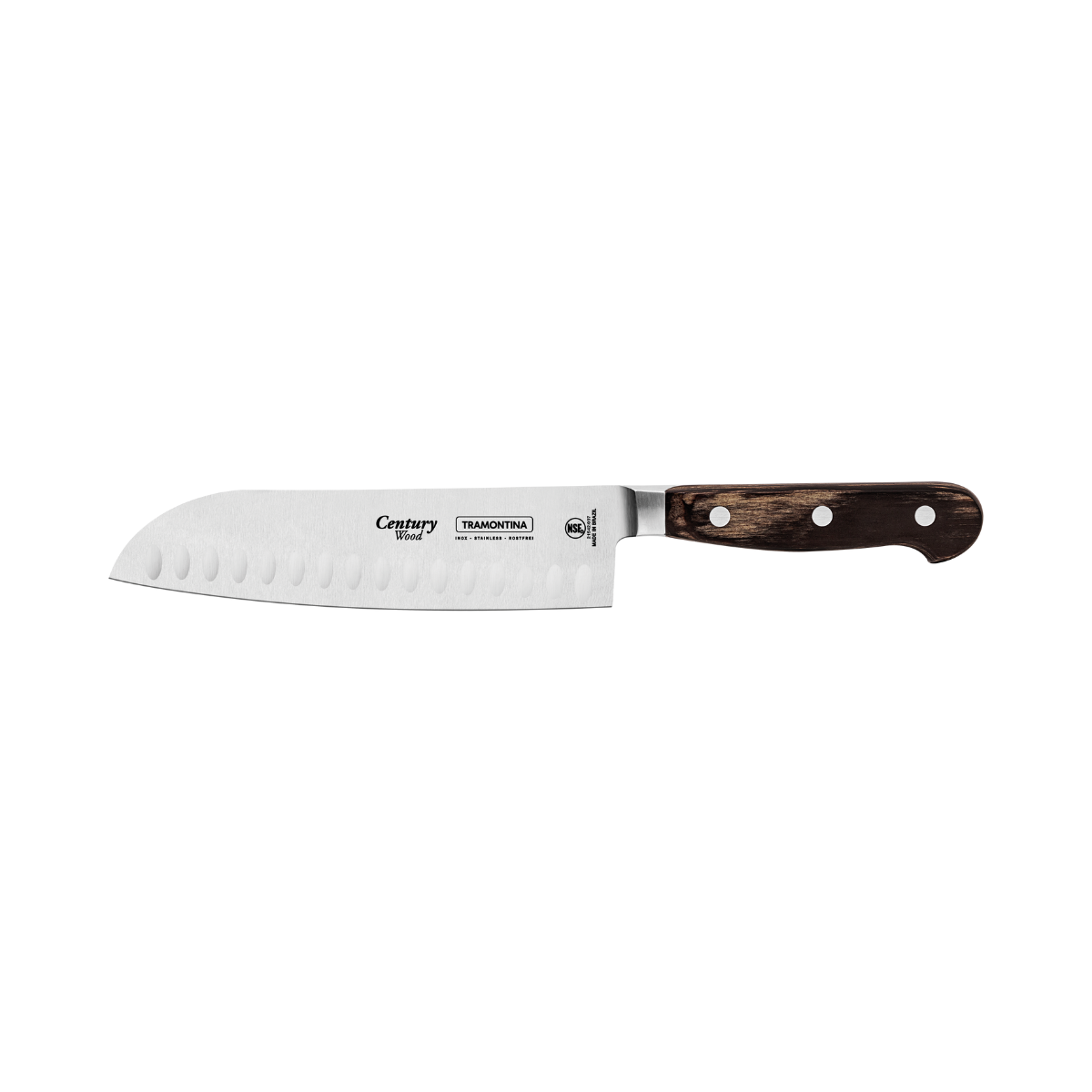 Tramontina Century Wood 7" Cook's Knife, Stainless Steel