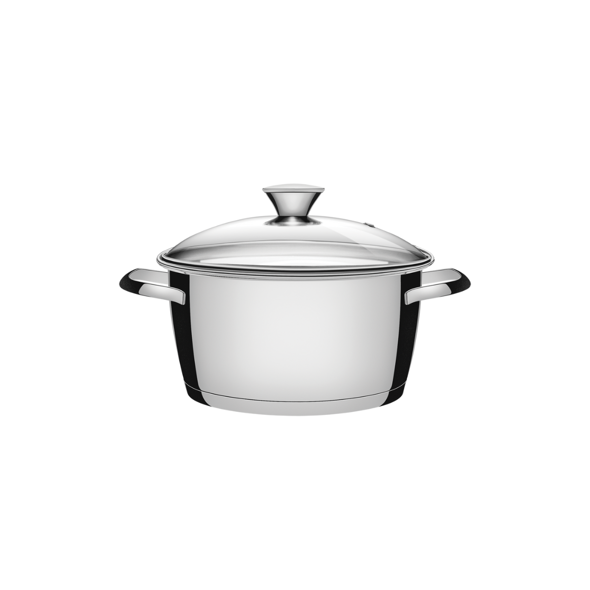 Tramontina Allegra 20cm Casserole with Lid, 18/10 Stainless Steel, Induction