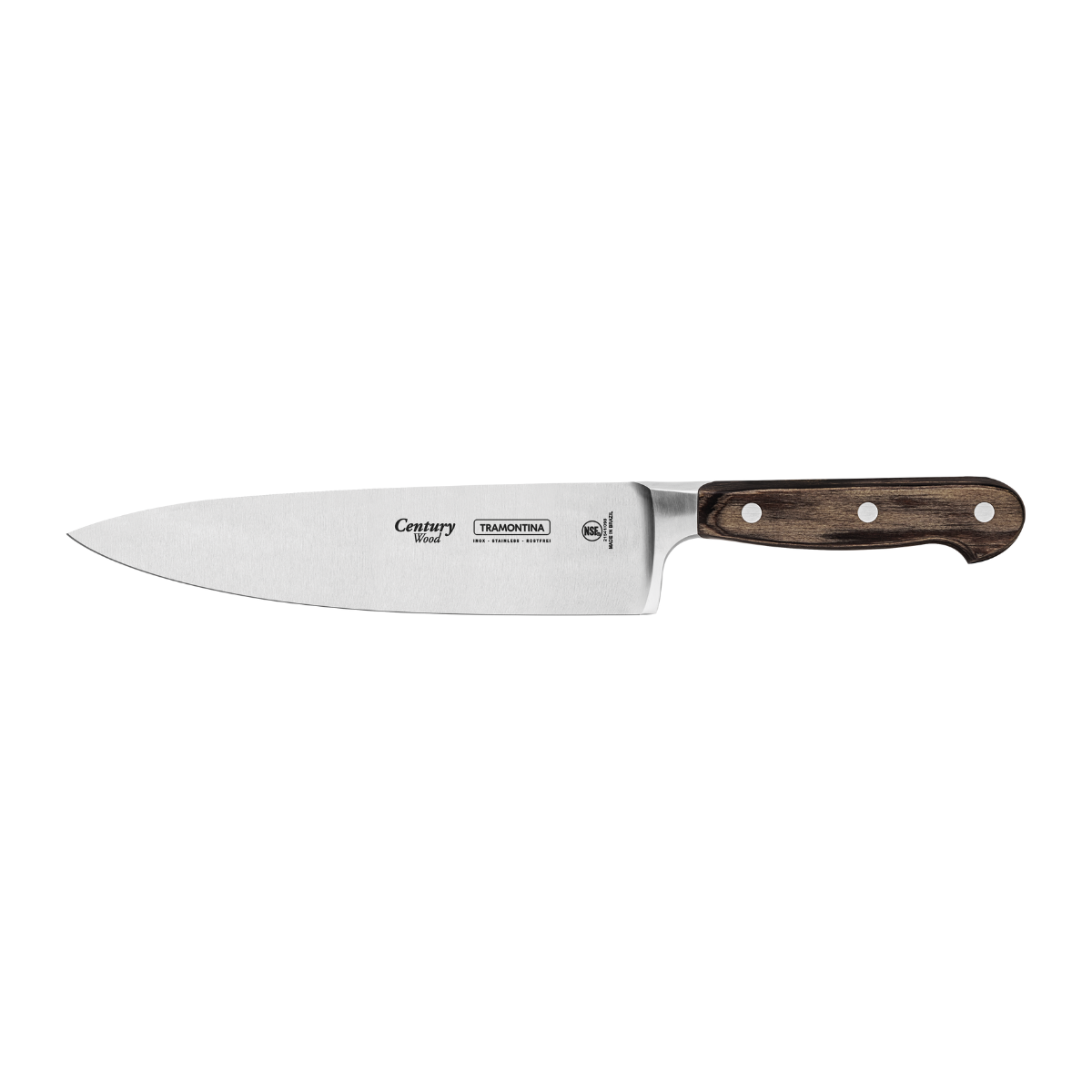 Tramontina Century Wood 8" Chef Knife, Stainless Steel