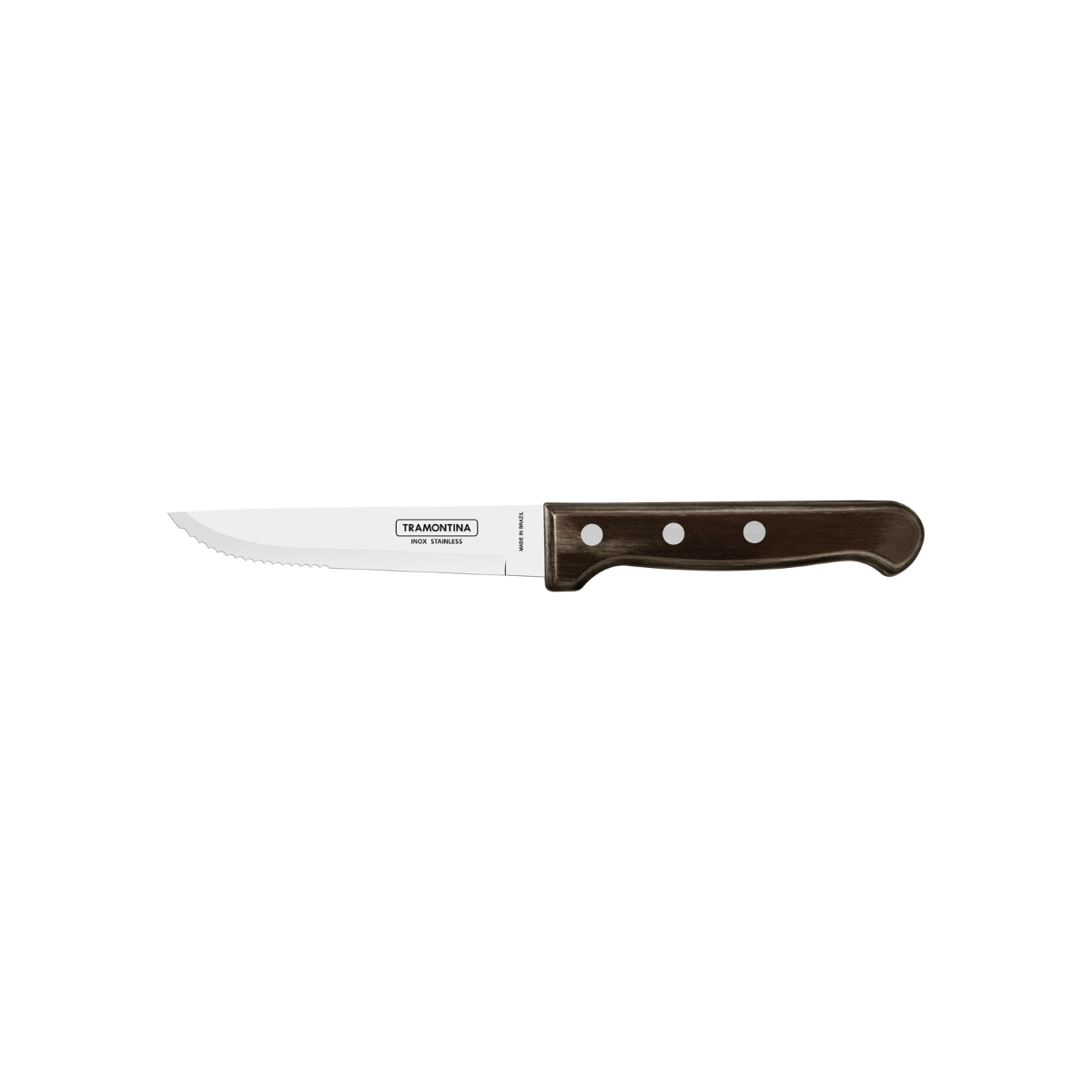 Tramontina Polywood 5" Jumbo Steak Knife, Stainless Steel