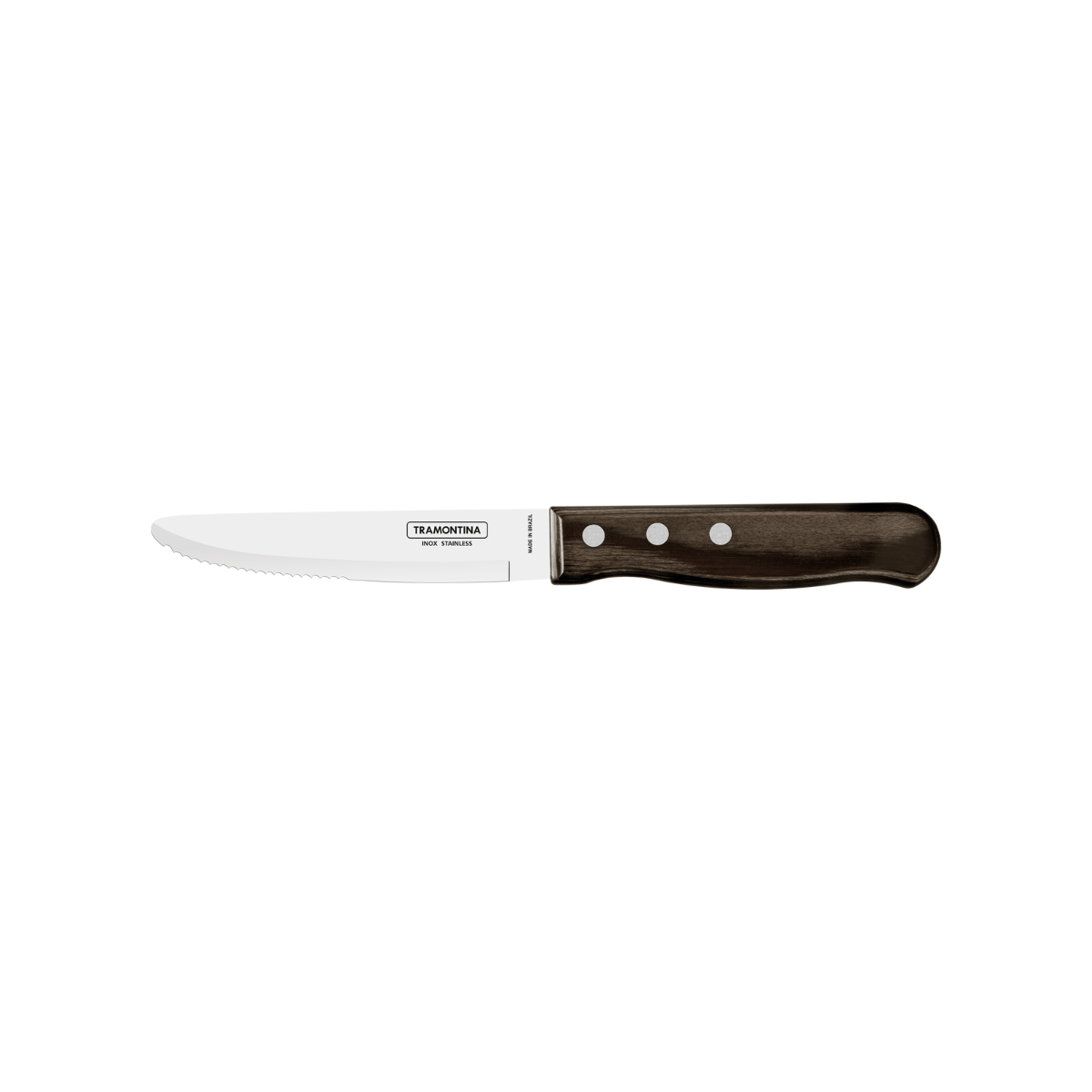 Tramontina Polywood 5" Jumbo Steak Knife, Stainless Steel