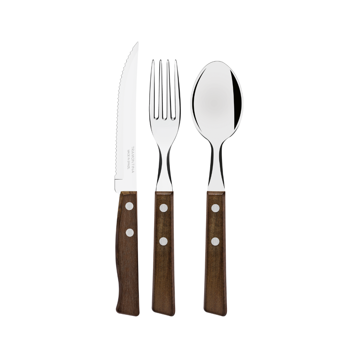 Tramontina Traditional Tableware Set, 3 Pcs, Stainless Steel