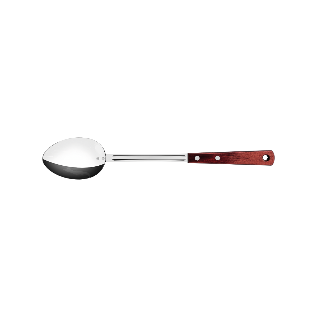 Tramontina Polywood Serving Spoon, Stainless Steel