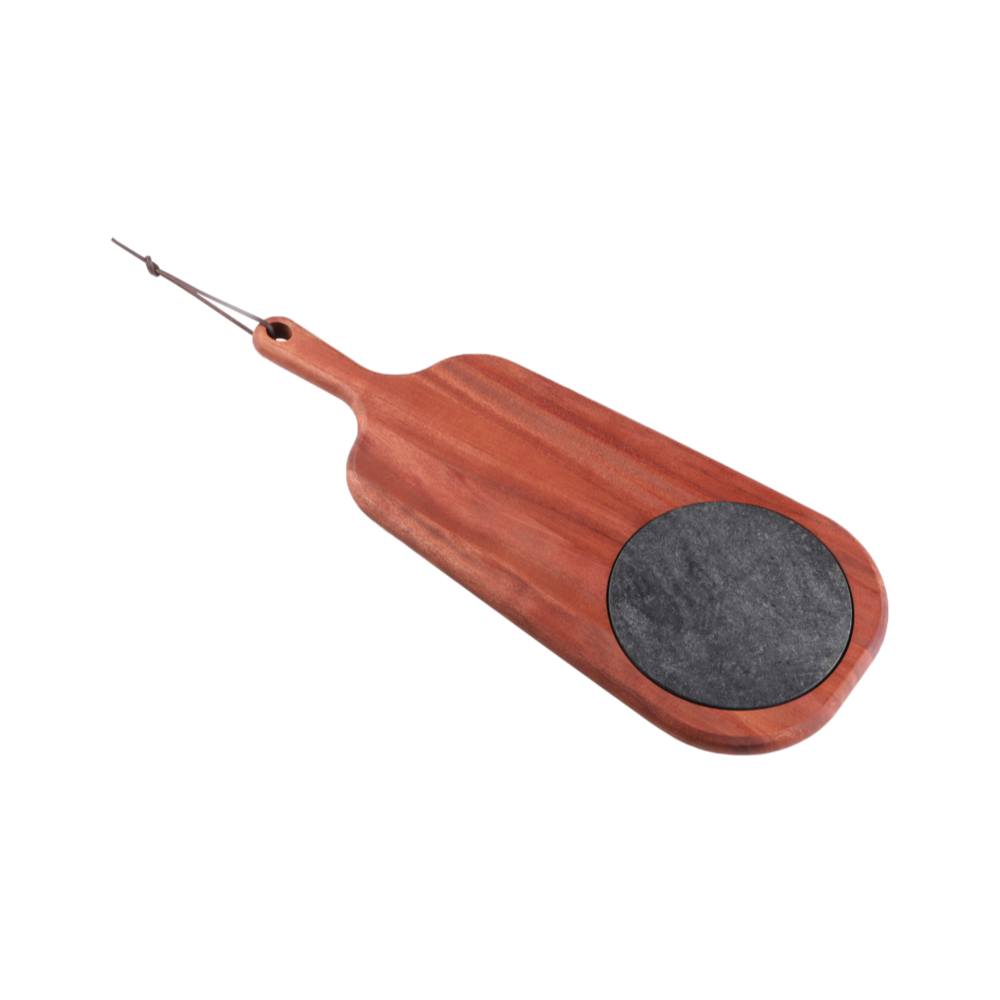 Tramontina Provence 48x19cm African Mahogany Cheese Serving Board with Handle and Stone