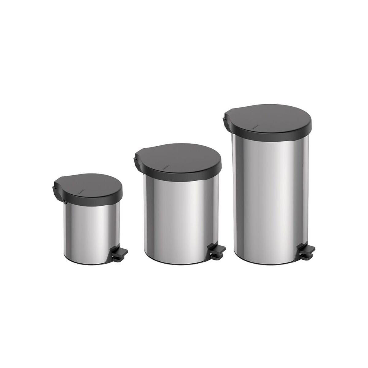 Tramontina New Pedal Trash Bin, Stainless Steel