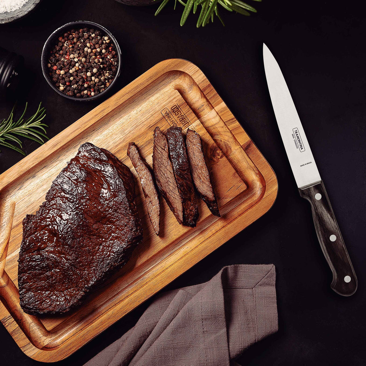 Tramontina Polywood 6" Utility Knife, Stainless Steel