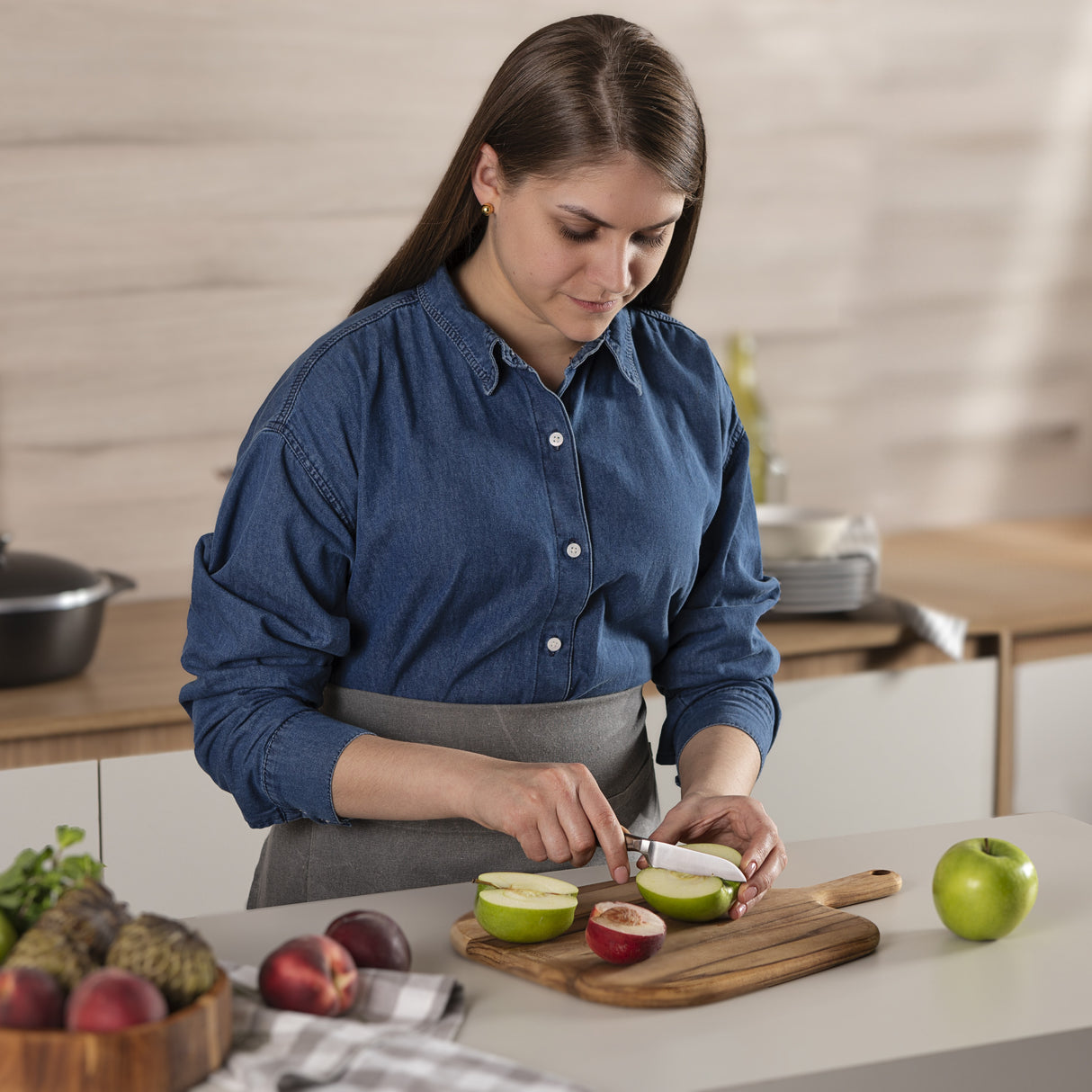 Tramontina Century Wood 3" Vegetable Knife, Stainless Steel