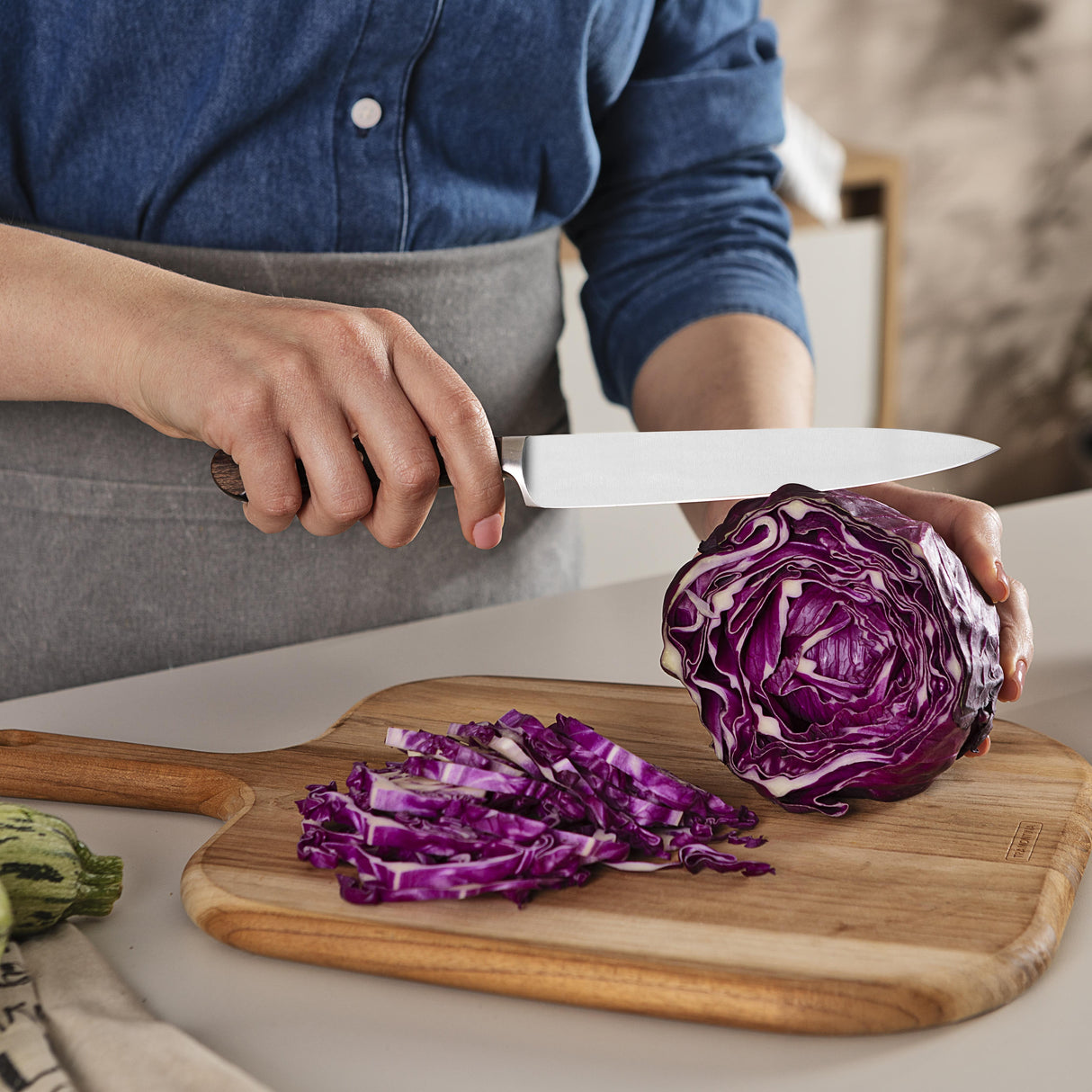 Tramontina Century Wood 6" Utility Knife, Stainless Steel