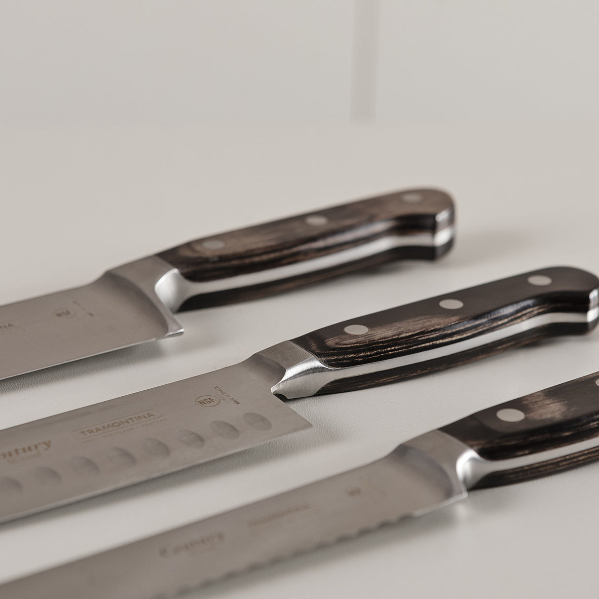 Tramontina Century Wood 8" Chef Knife, Stainless Steel