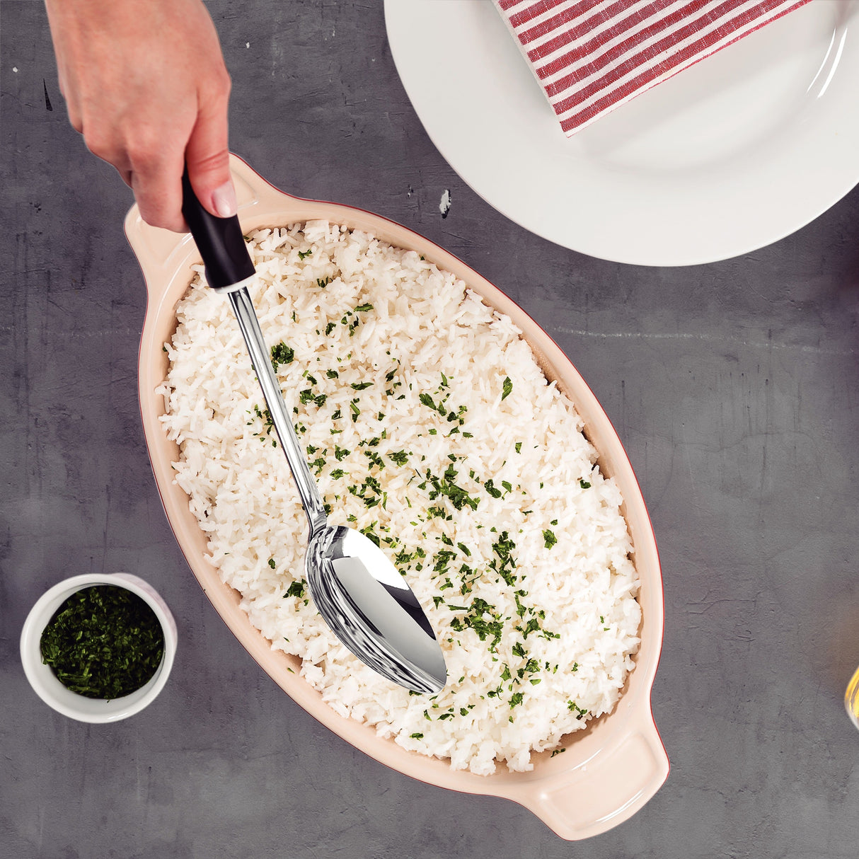 Tramontina Utilita Serving Spoon, Stainless Steel