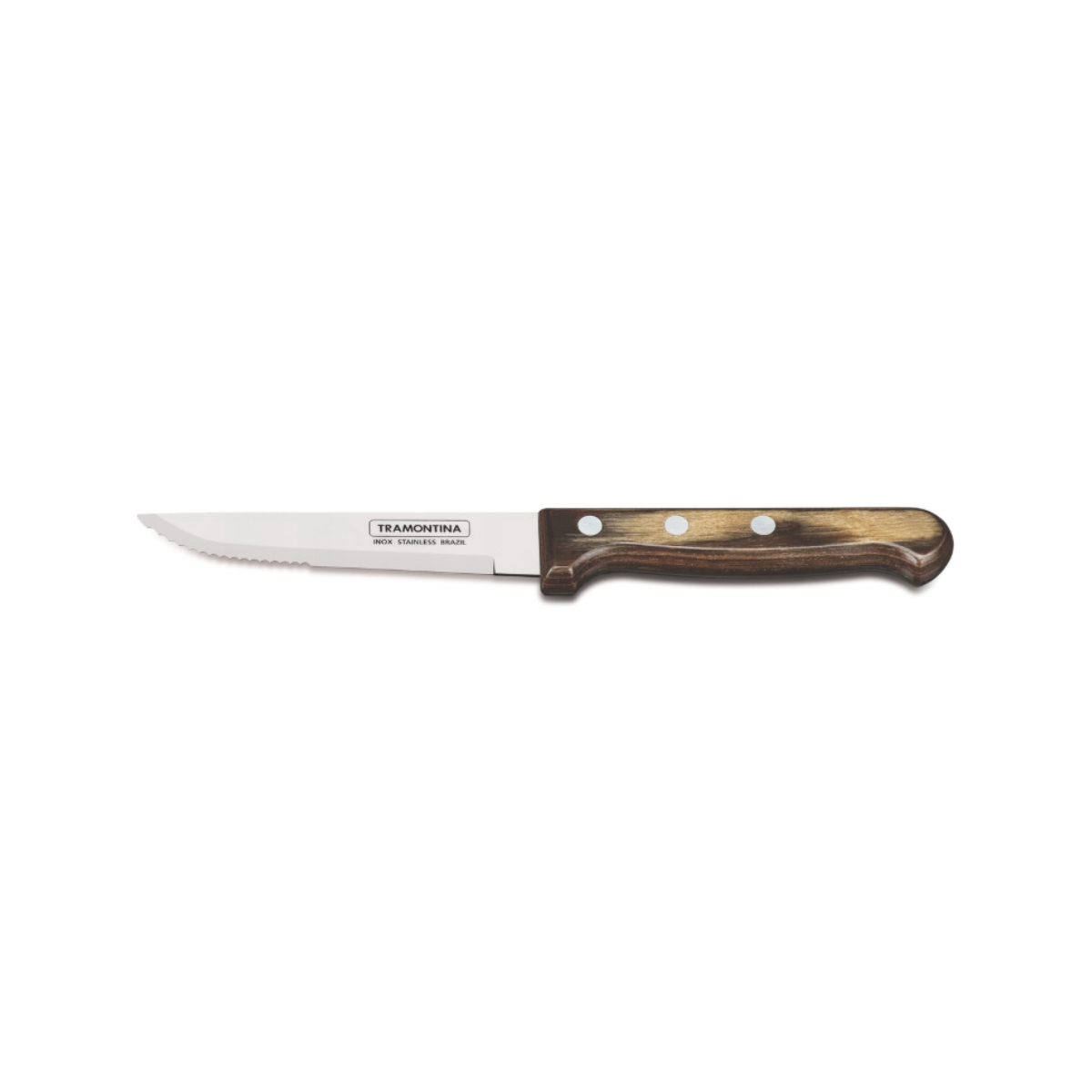 Tramontina Polywood Jumbo Steak Knife, Stainless Steel