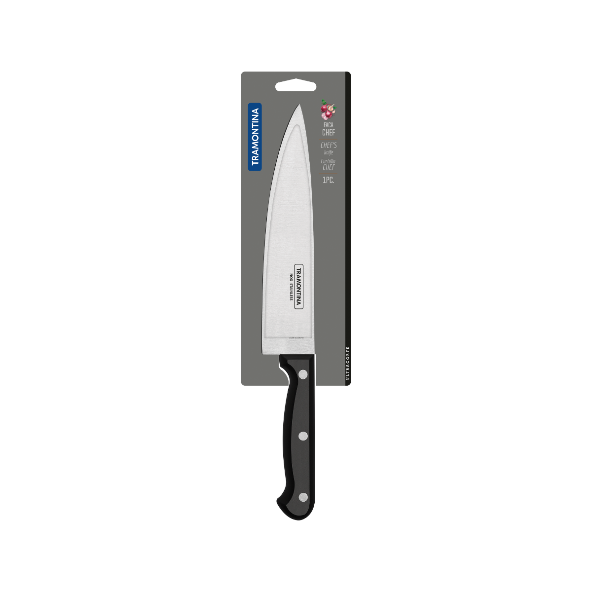 Tramontina Ultracorte 8" Chef Knife, Stainless Steel