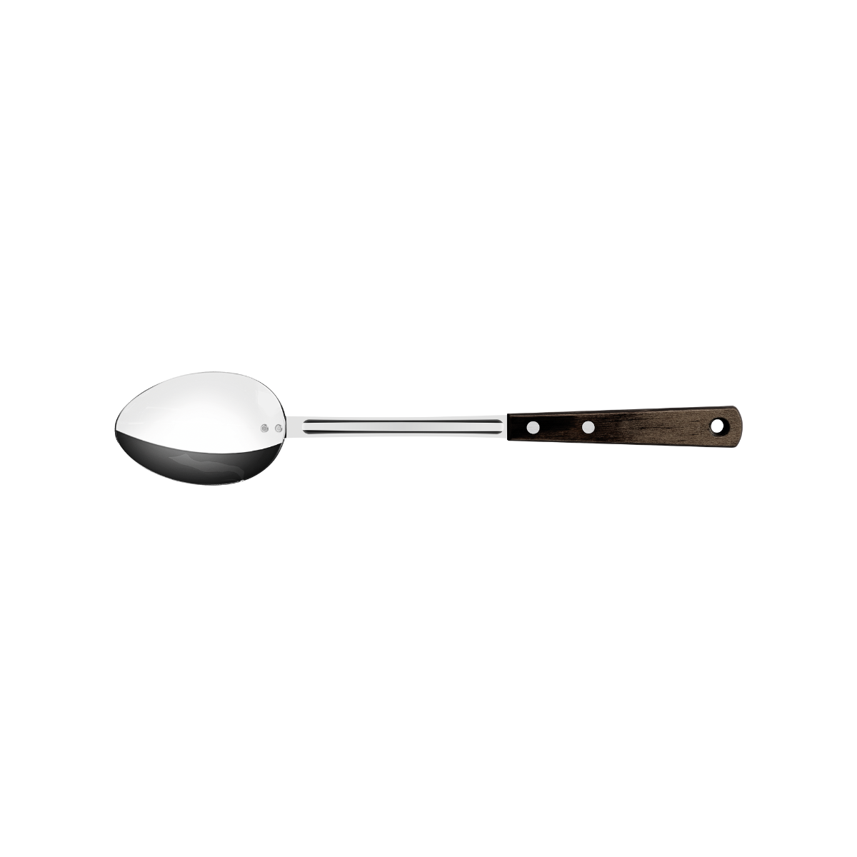 Tramontina Polywood Serving Spoon, Stainless Steel