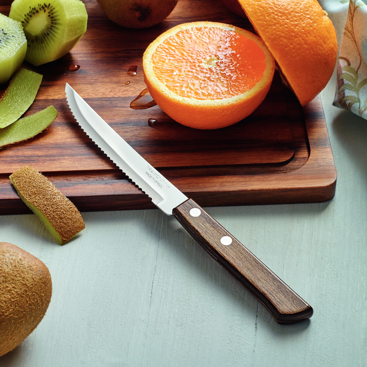 Tramontina Polywood 5" Steak Knife Stainless Steel/Wood