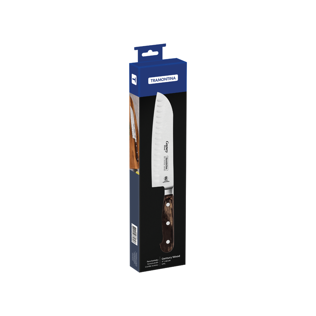 Tramontina Century Wood 7" Cook's Knife, Stainless Steel