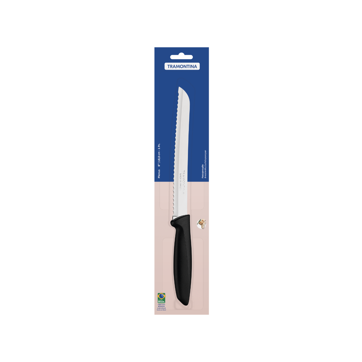 Tramontina Plenus 8" Bread Knife, Stainless Steel