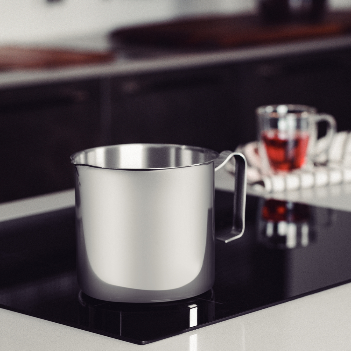 Tramontina Allegra 14cm Milk Noodle Boiler, 18/10 Stainless Steel, Induction