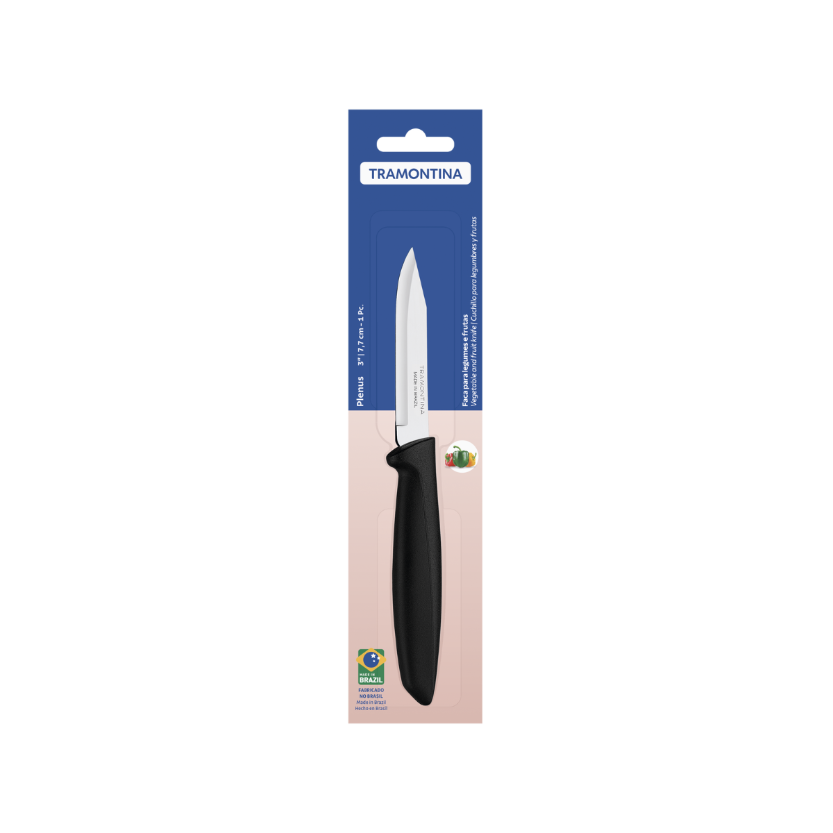 Tramontina Plenus 3" Vegetable and Fruit Knife, Stainless Steel