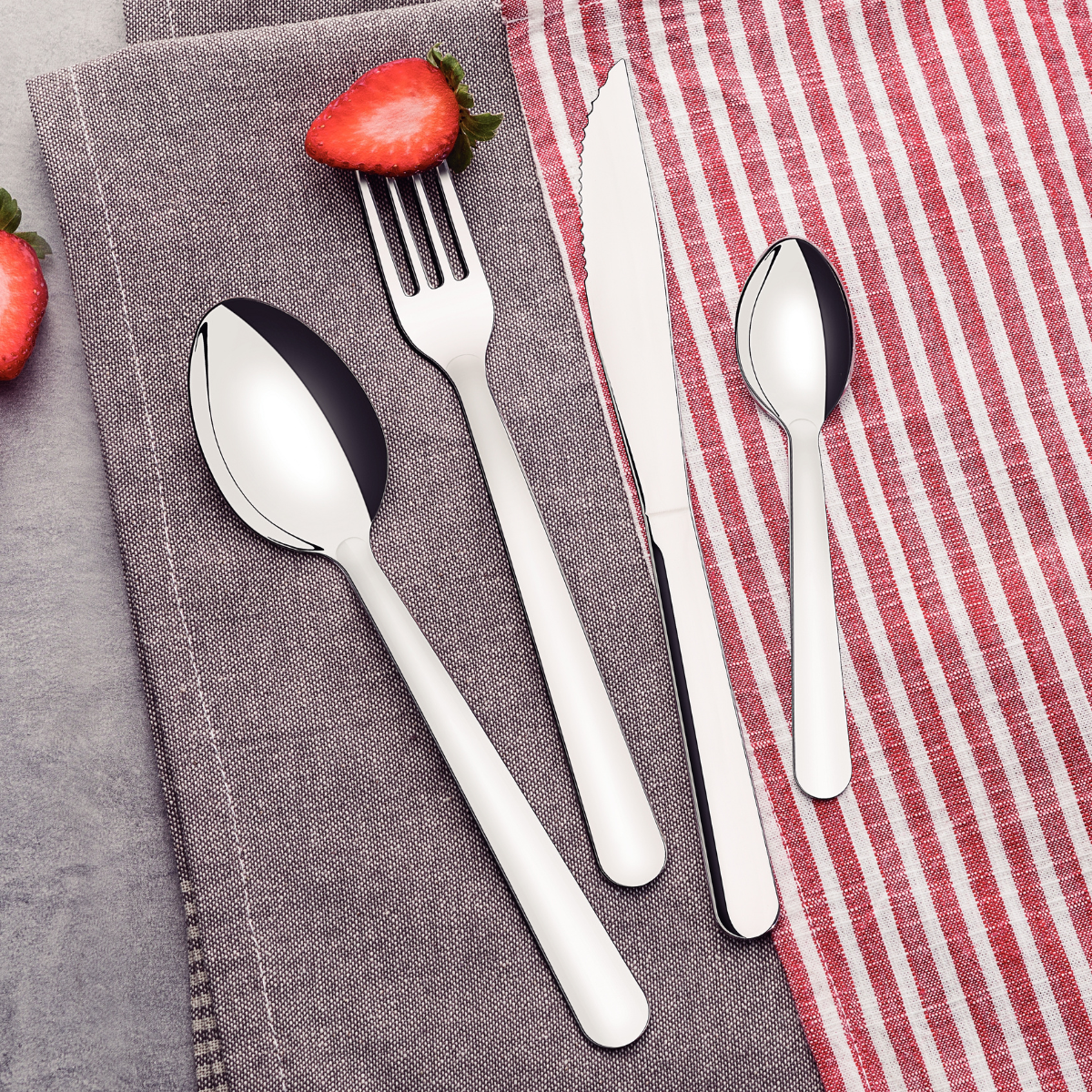 Tramontina Malibu Flatware Set, 24 Pcs, Stainless Steel