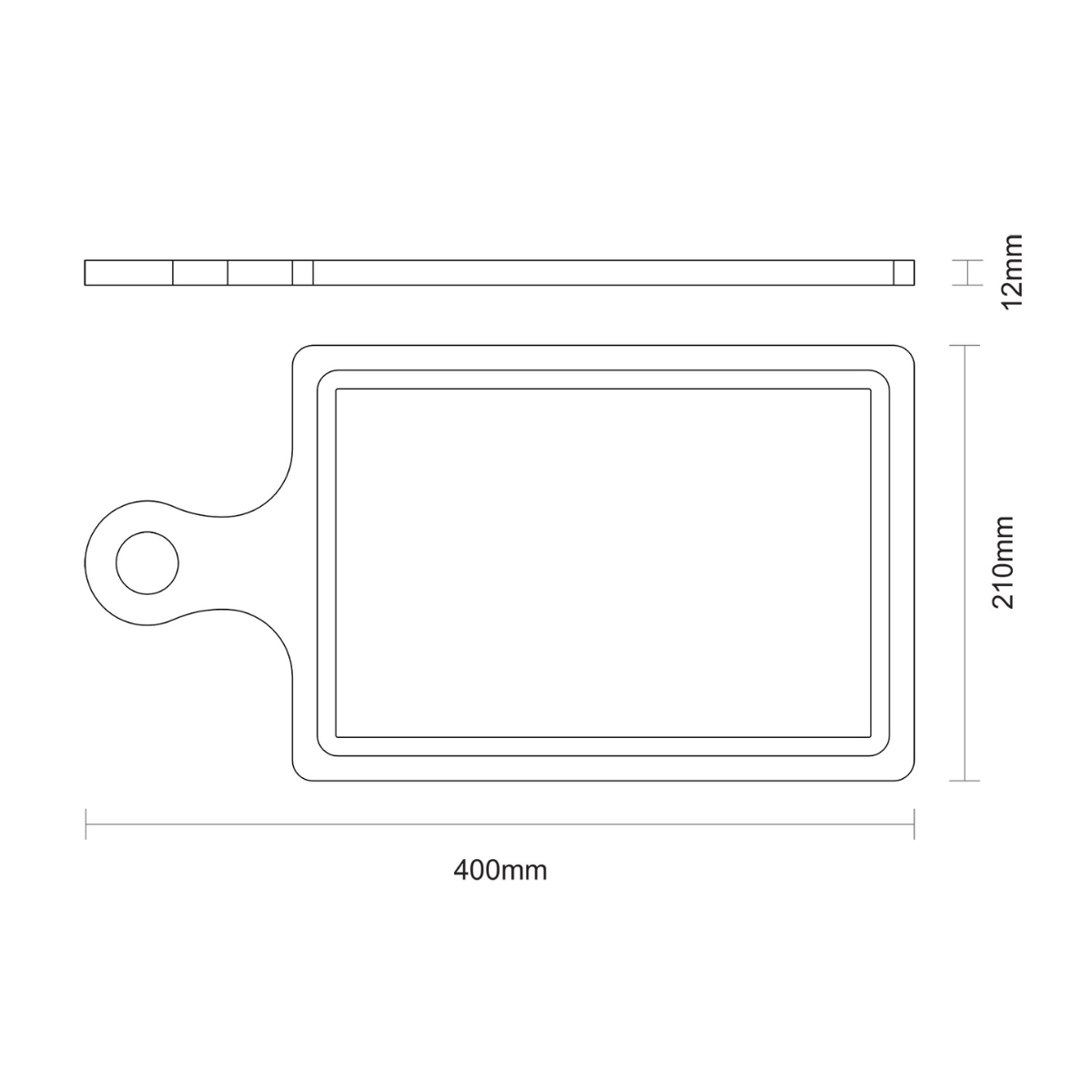 Tramontina Cutting And Serving Board (L40xW21xH1.2cm)