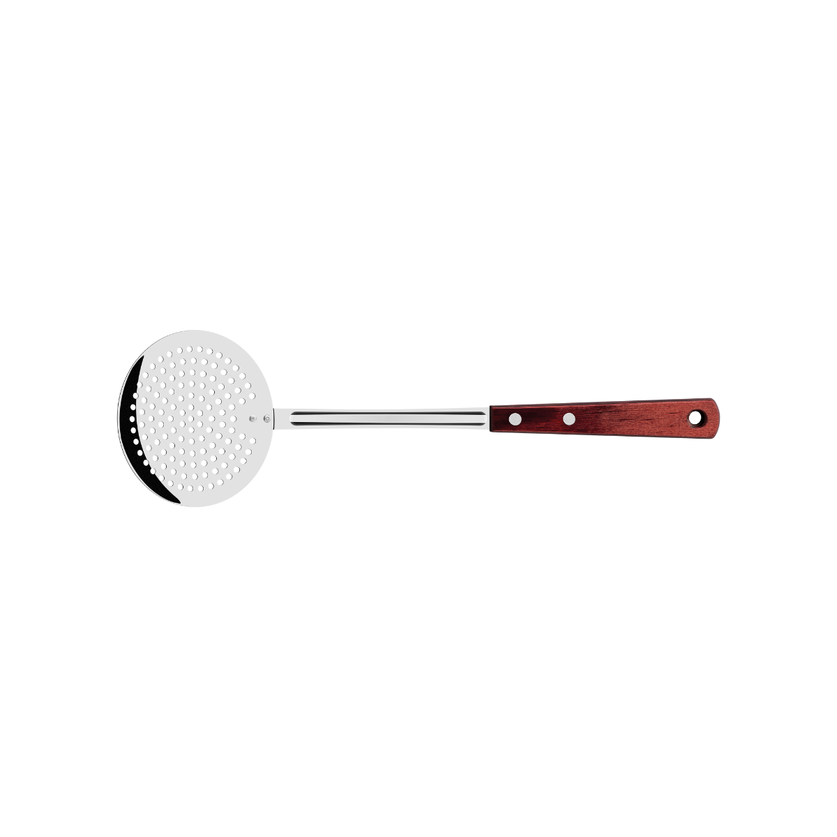 Tramontina Polywood Skimmer, Stainless Steel