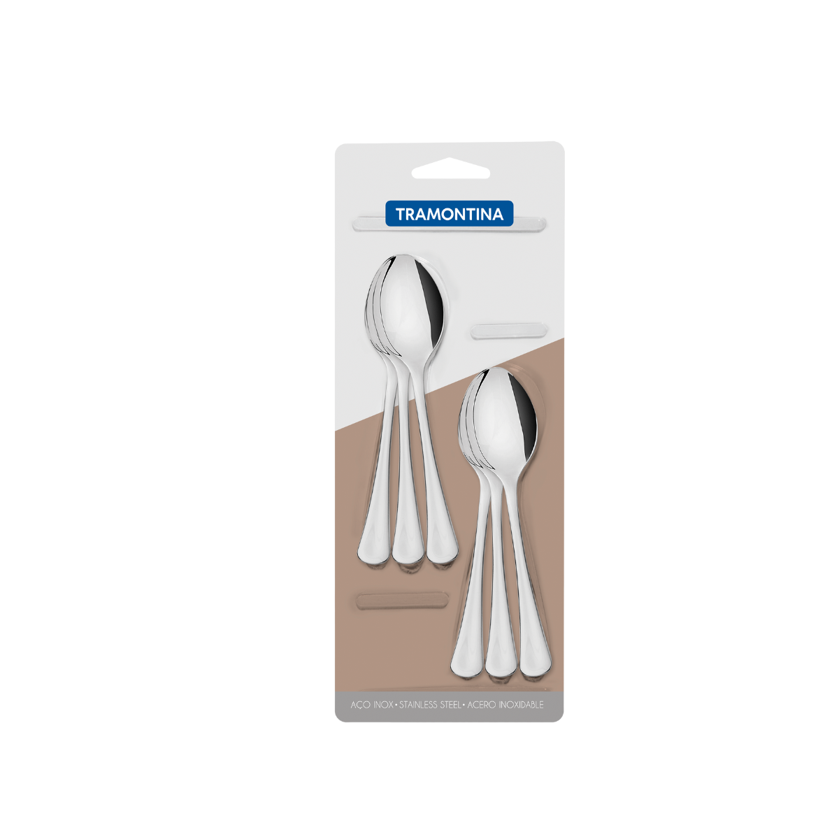 Tramontina Havana Tea Spoon, 6 Pcs, Stainless Steel