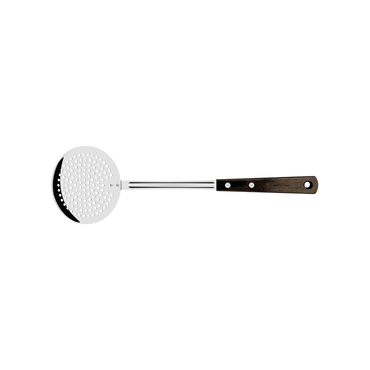 Tramontina Polywood Skimmer, Stainless Steel