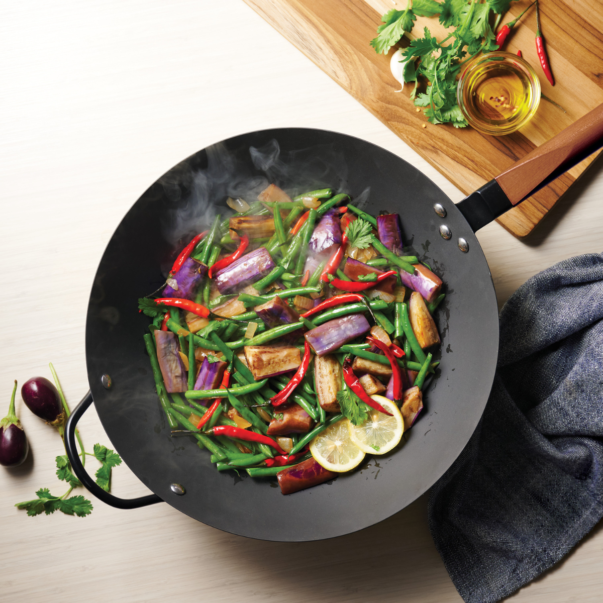 Tramontina 36cm Carbon Steel Wok