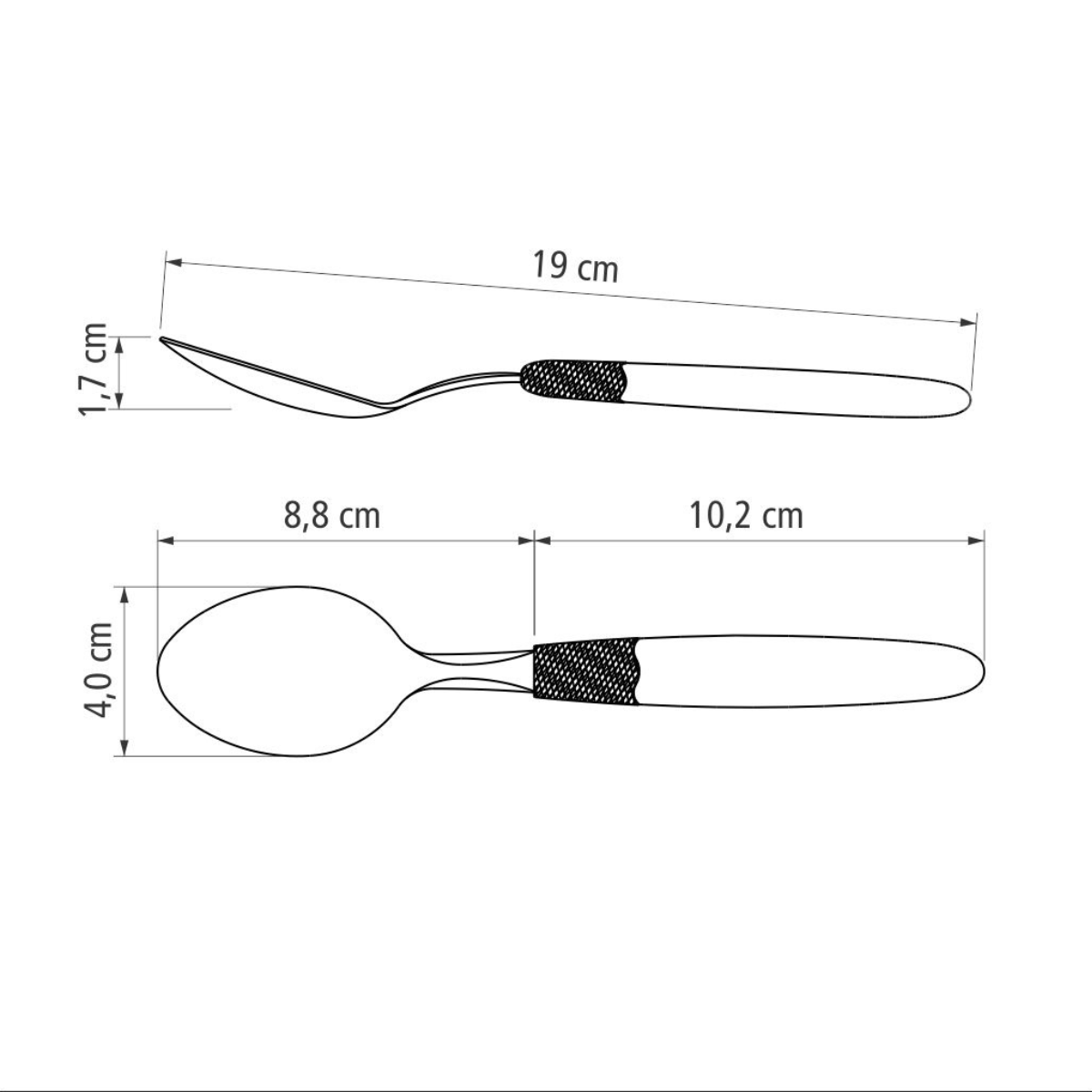 Tramontina Ipanema Table Spoon, 3 Pcs, Stainless Steel