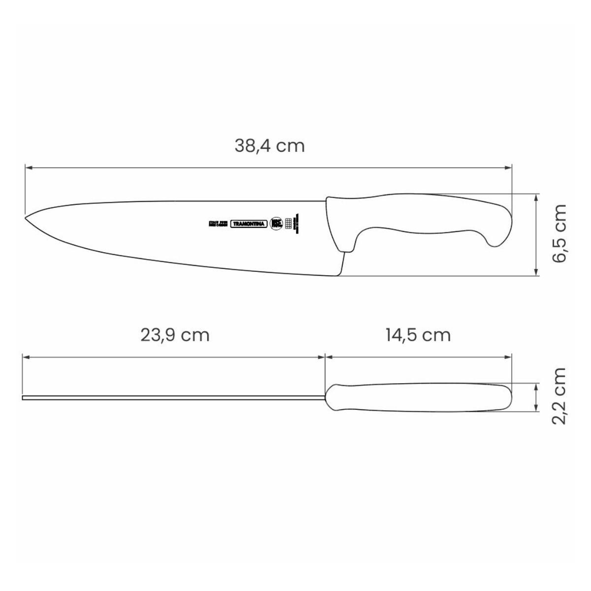 Tramontina Professional Master Chef Knife, Stainless Steel