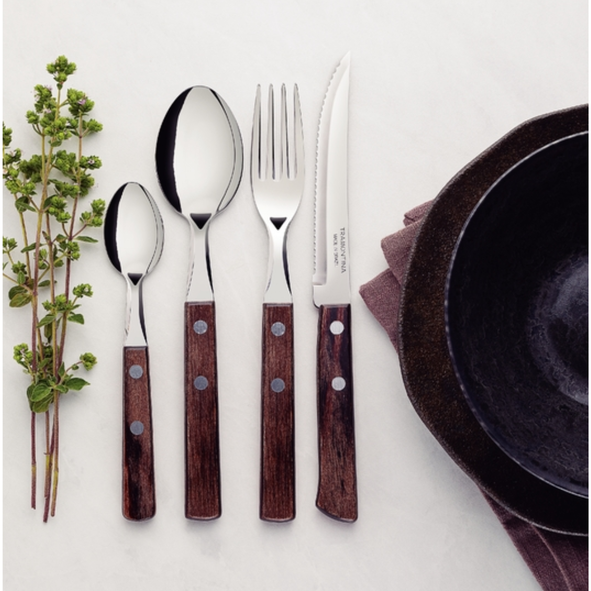 Tramontina Polywood Tableware Set, 24 Pcs