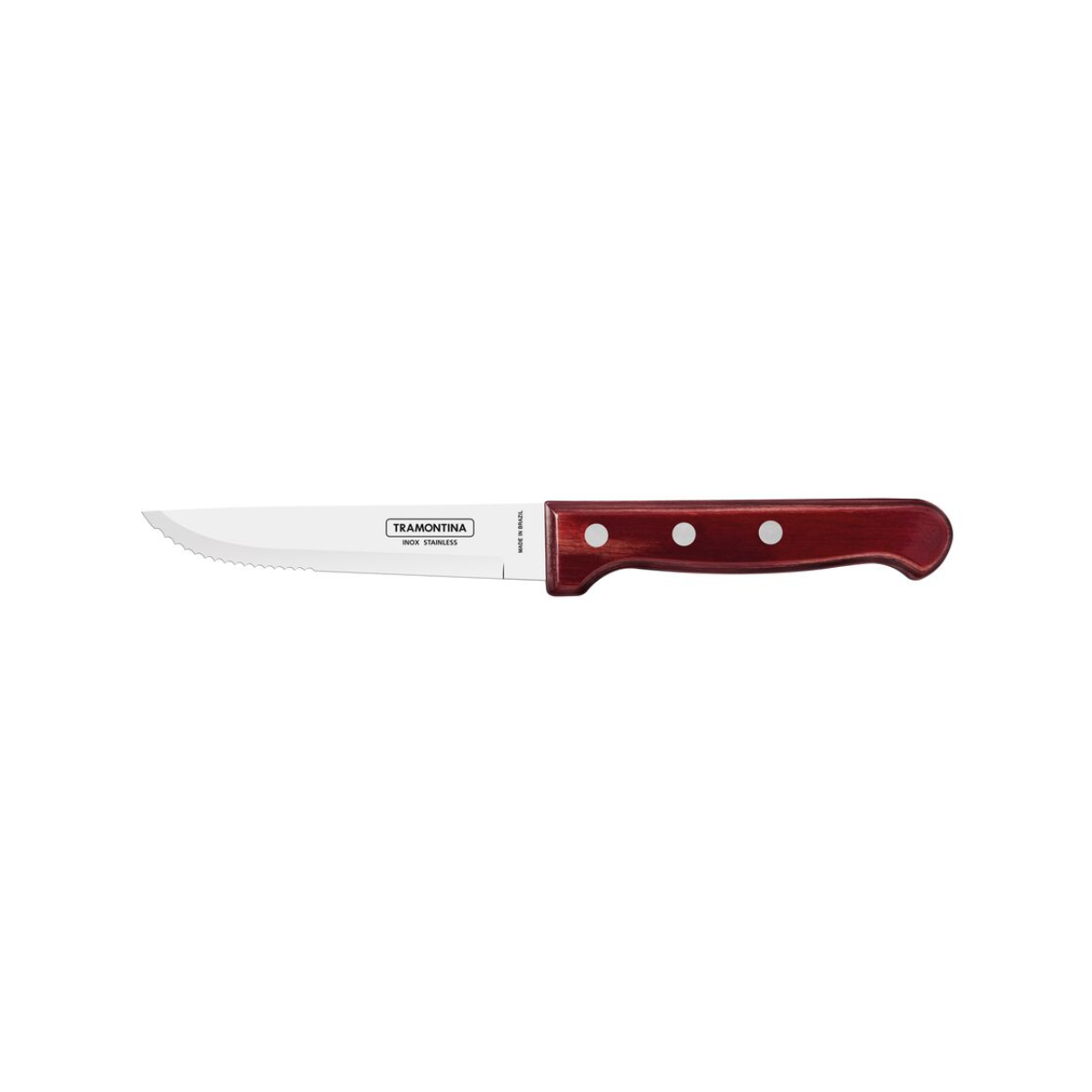 Tramontina Polywood Jumbo Steak Knife, Stainless Steel