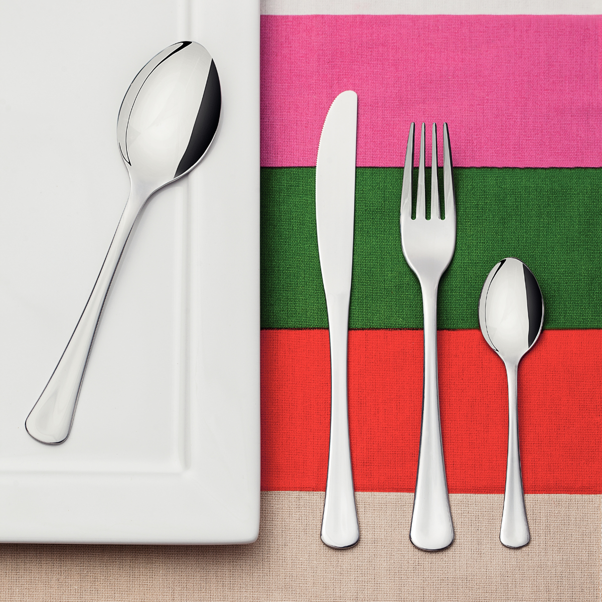 Tramontina Havana Tea Spoon, 6 Pcs, Stainless Steel