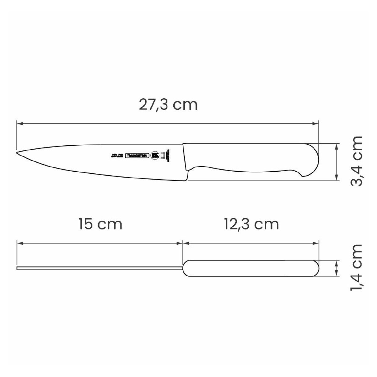 Tramontina Professional Master 6" Kitchen Knife, Stainless Steel