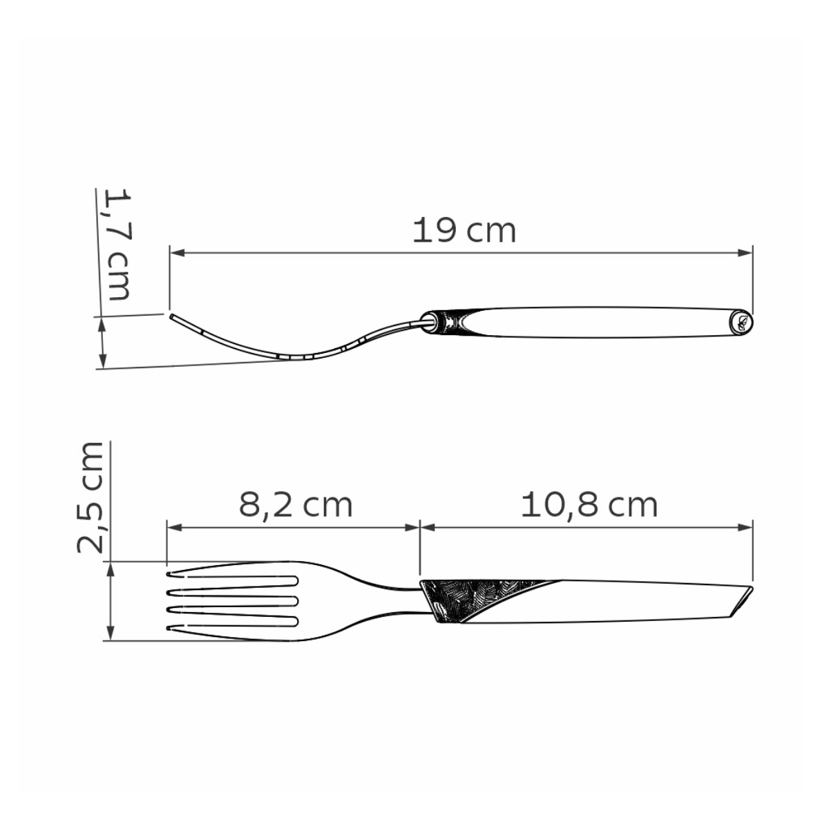 Tramontina LYF Flatware Set, 3 Pcs