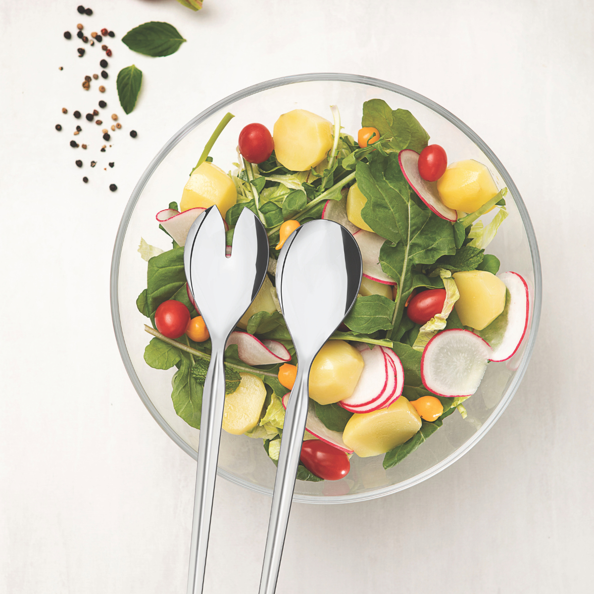Tramontina Cosmos Salad Set, 2 Pcs, Stainless Steel