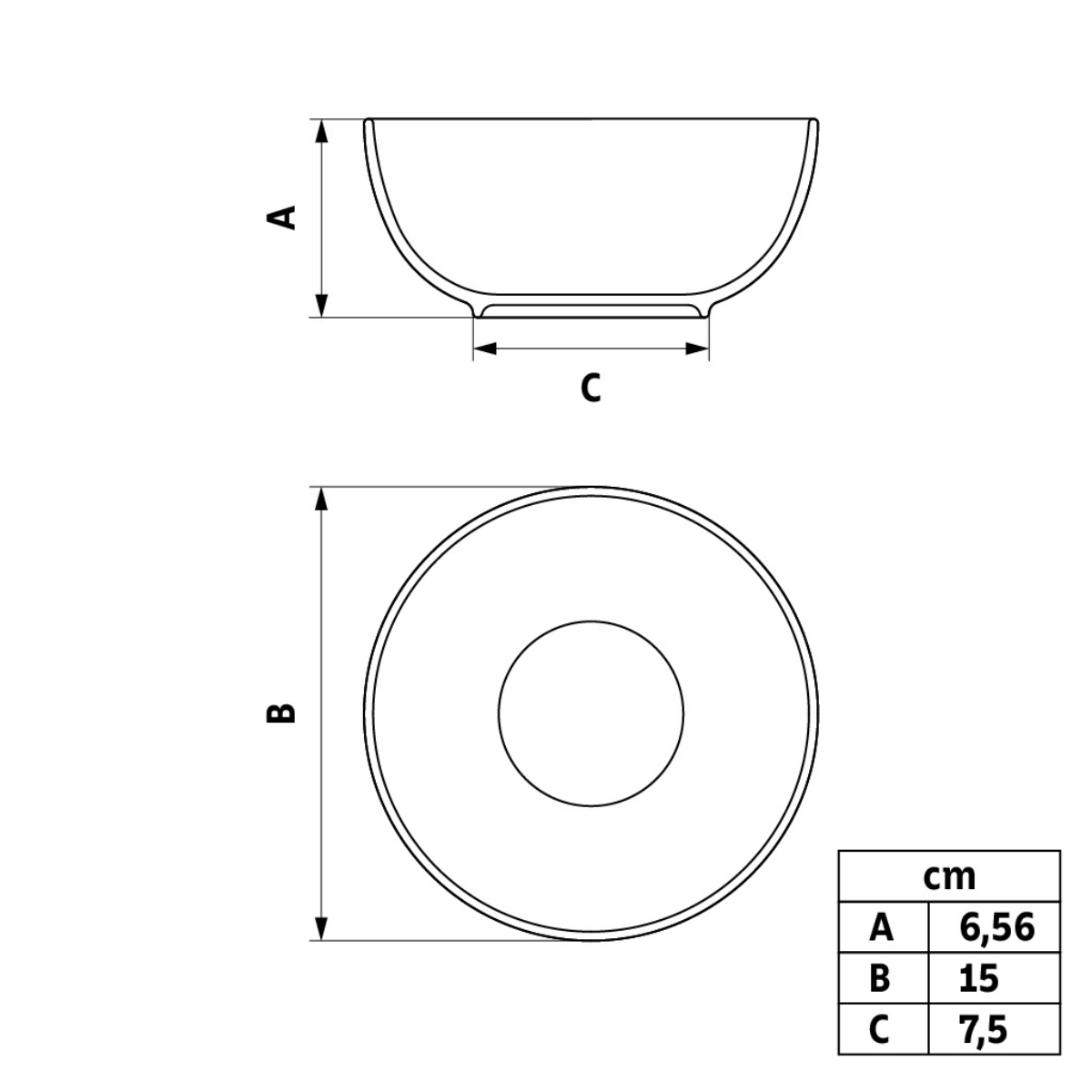 Tramontina Maria Augusta 15cm Porcelain Salad Bowl