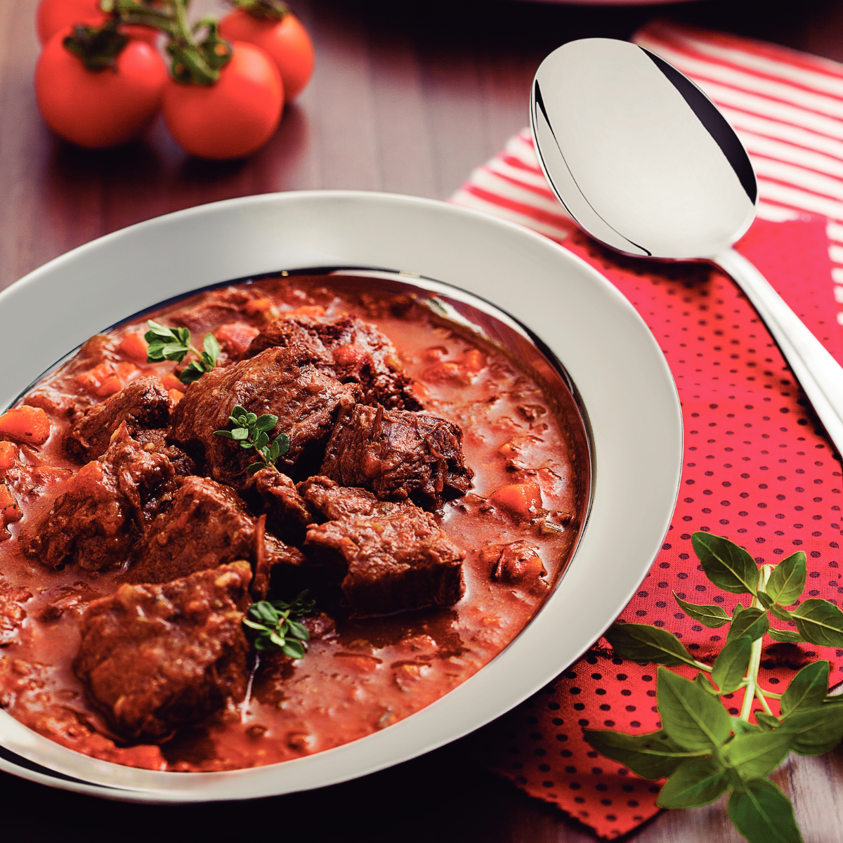 Tramontina Cosmos 30cm Deep Serving Dish, Stainless Steel