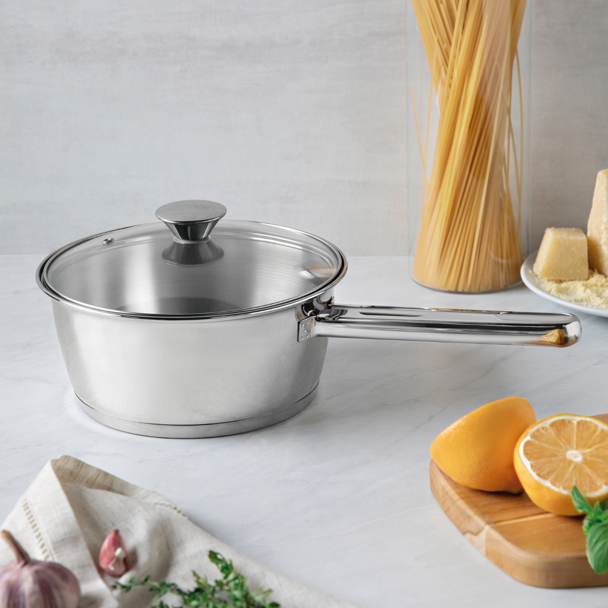 Tramontina Allegra 7 Piece Cookware Set, Induction, Stainless Steel