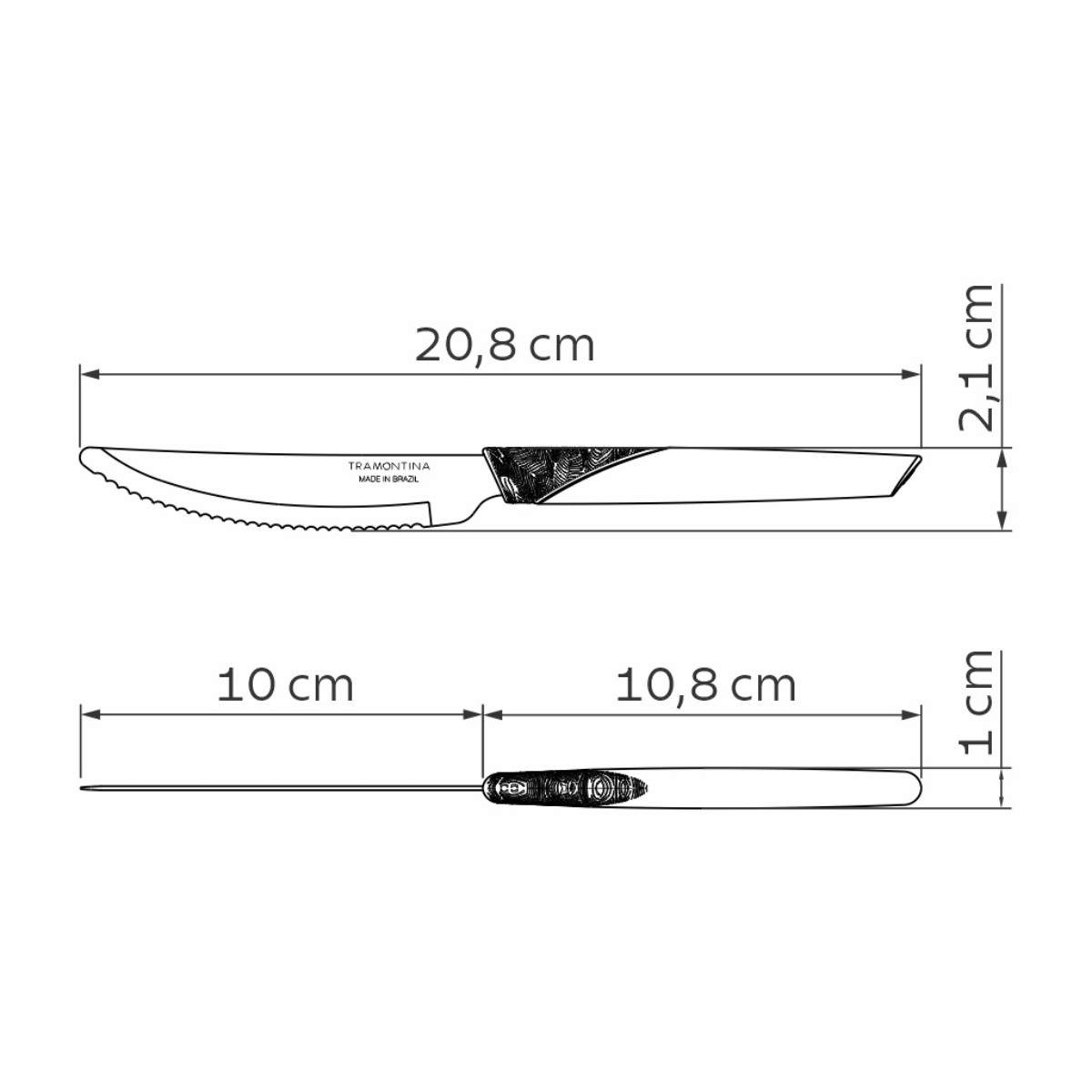 Tramontina LYF Flatware Set, 3 Pcs
