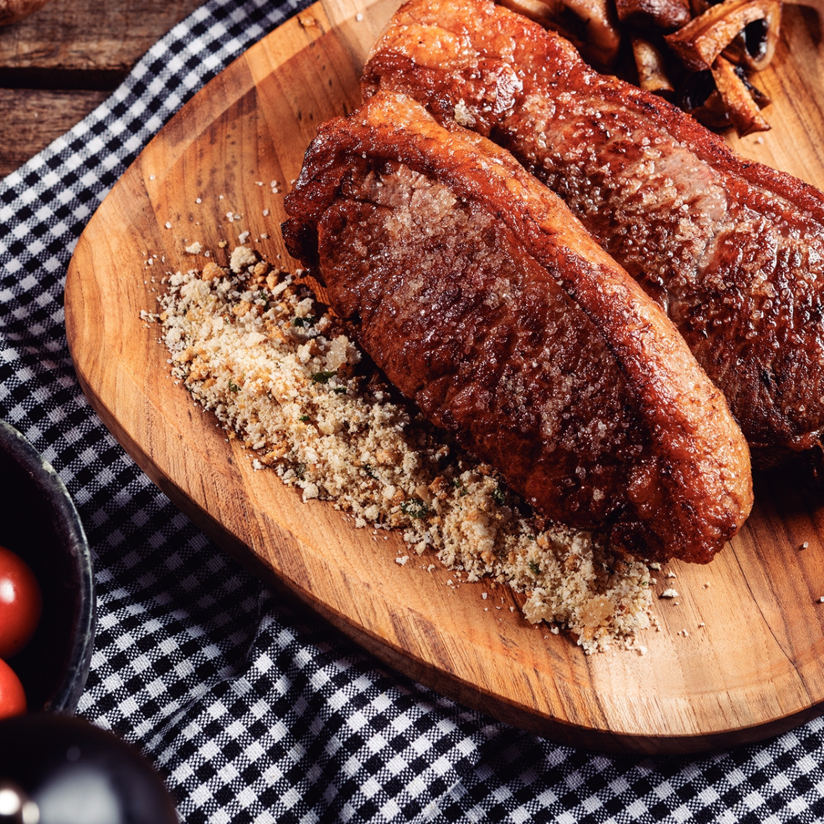 Tramontina 25x25x1.8cm Serving Board, Teak Wood/Mineral Oil Finish