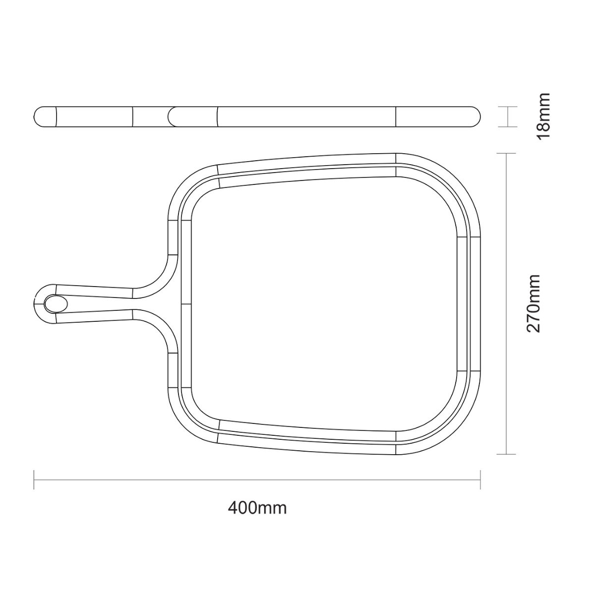Tramontina Cutting and Serving Board (L40xW27xH1.8cm)