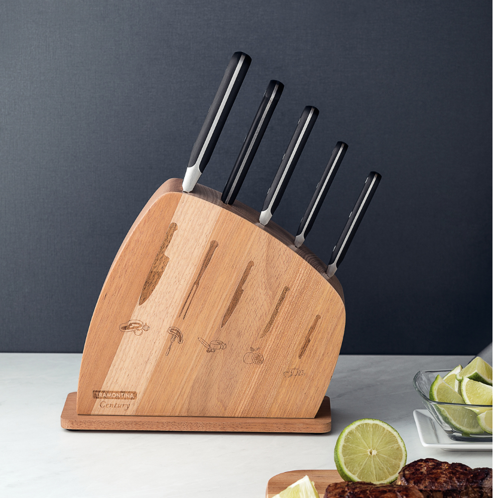 Tramontina Century Knife Block Set, 6 Pcs, Stainless Steel