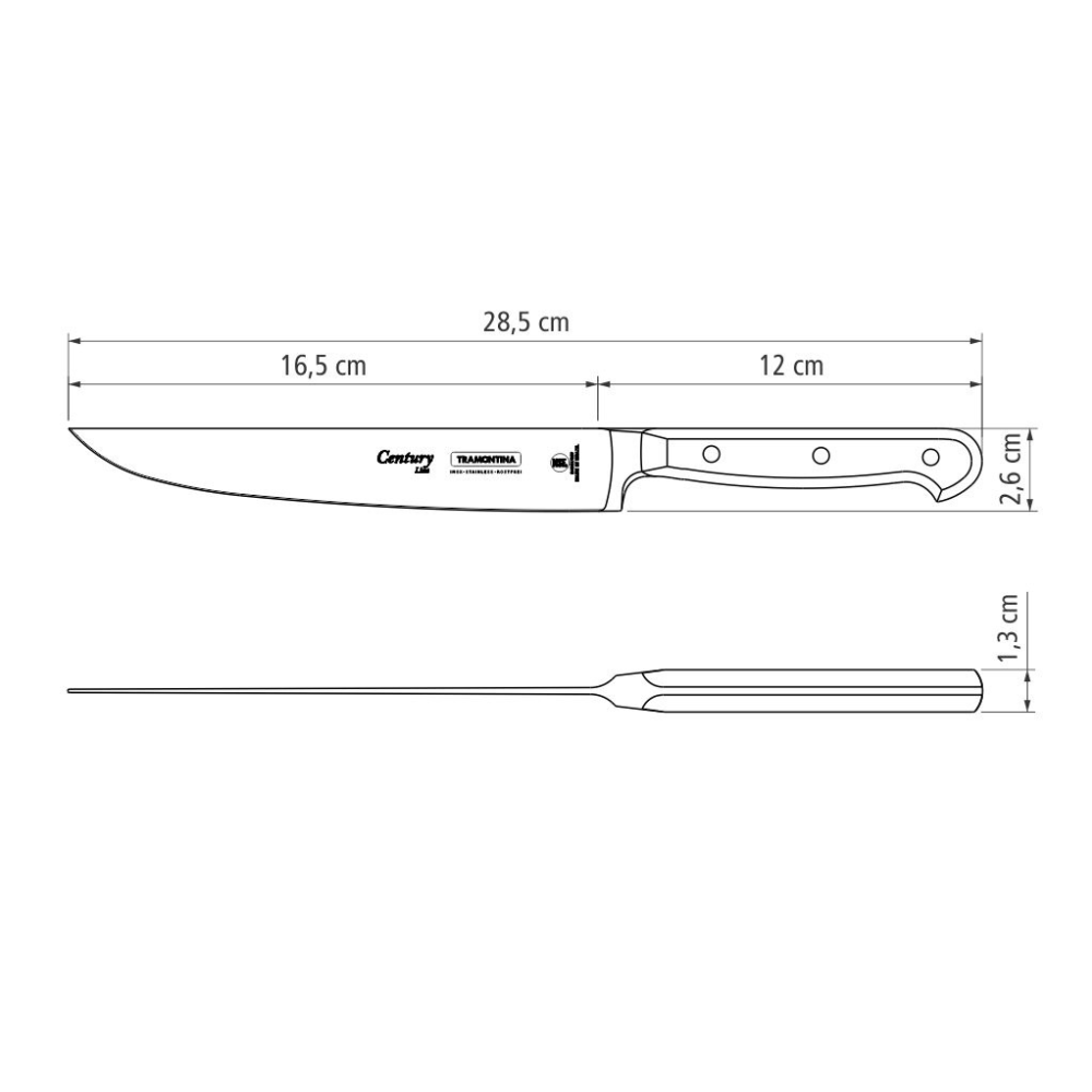 Tramontina Century 7" Kitchen Knife, Stainless Steel