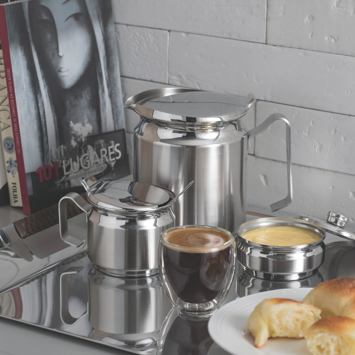 Tramontina Double-Walled Glass Coffee Cup Set, 2 Pcs