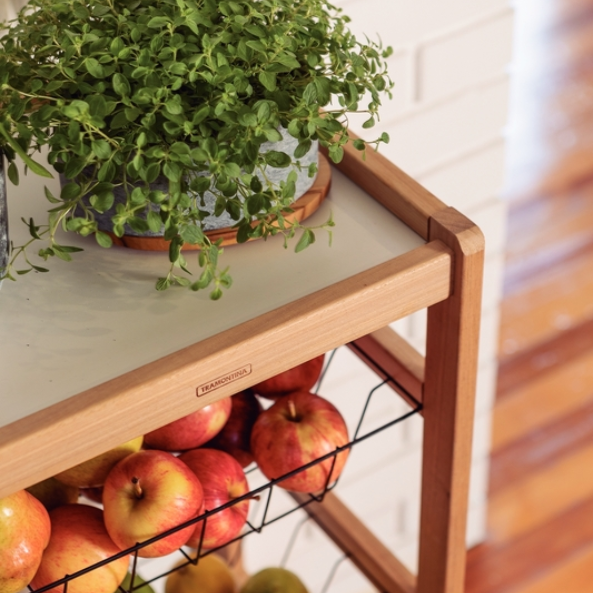 Tramontina Teak Wood Multi Purpose Cart